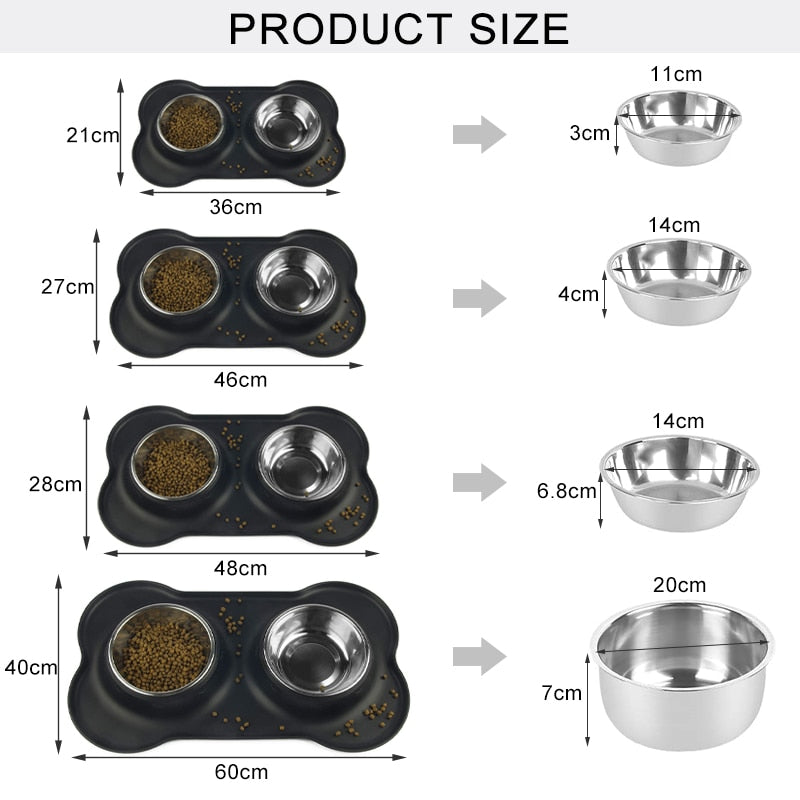 Anti-slip Stainless Feeding Bowl