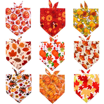 Fall Thanksgiving Triangle Bandana