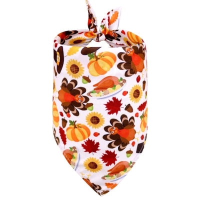 Fall Thanksgiving Triangle Bandana