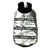 Metallic Winter Dog Vest and Hoodie