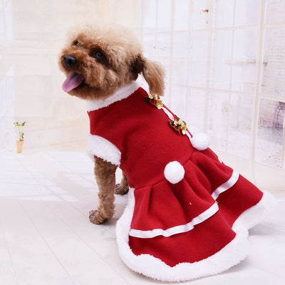 Christmas Dog Dress Costume