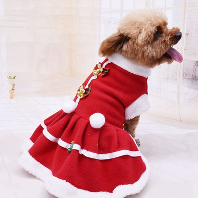 Christmas Dog Dress Costume