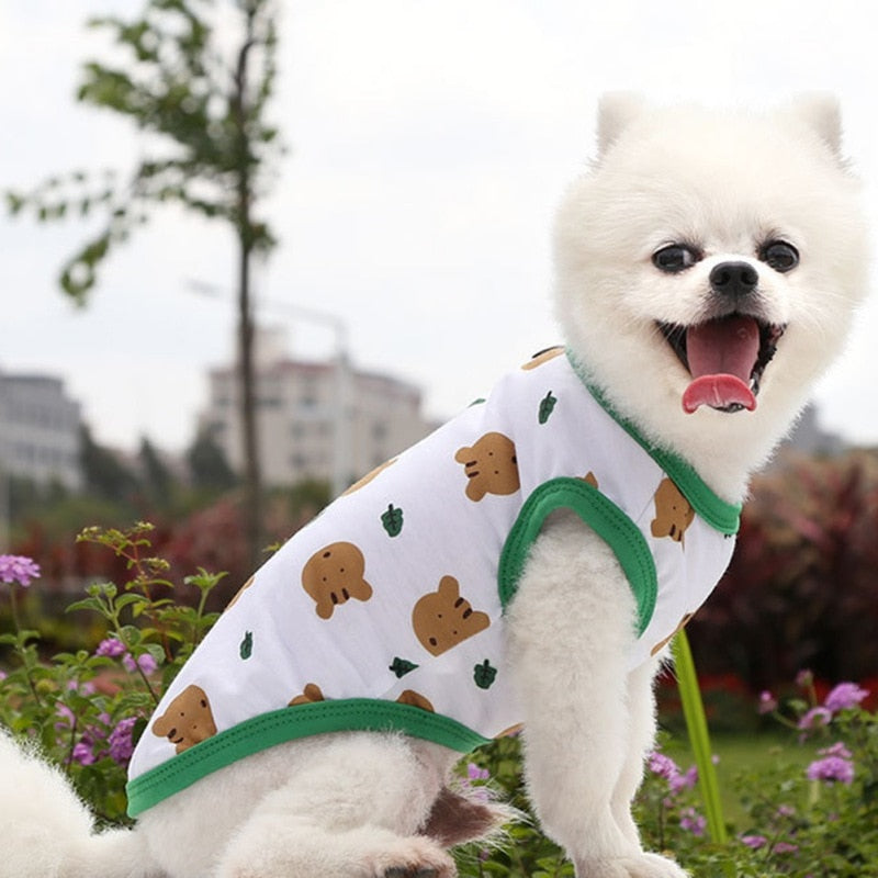 Animal Printed Casual Pet Clothes