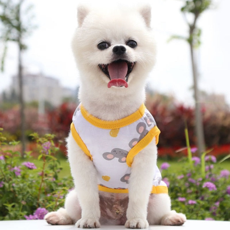 Animal Printed Casual Pet Clothes