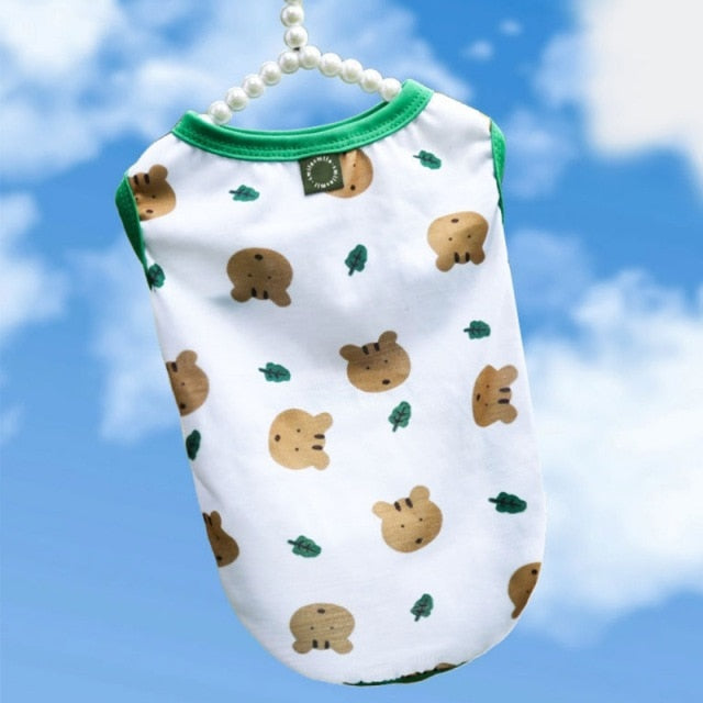 Animal Printed Casual Pet Clothes