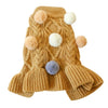 Pom Pom Sweater Dog Dress