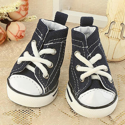 Denim Canvas Dog Shoes