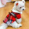 Classy Wool Plaid Pet Dress