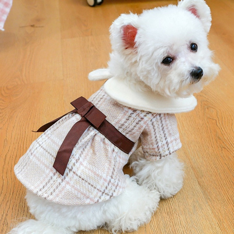 Luxury Dog Clothes Winter Lamb Wool Warm Designer Pet Clothing