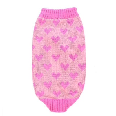 Hearts All Over Pet Sweater