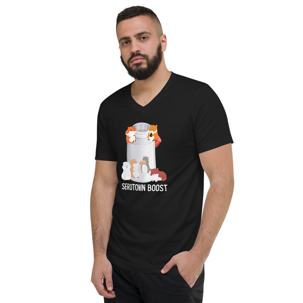 Serotonin Boost Unisex V-Neck T-Shirt