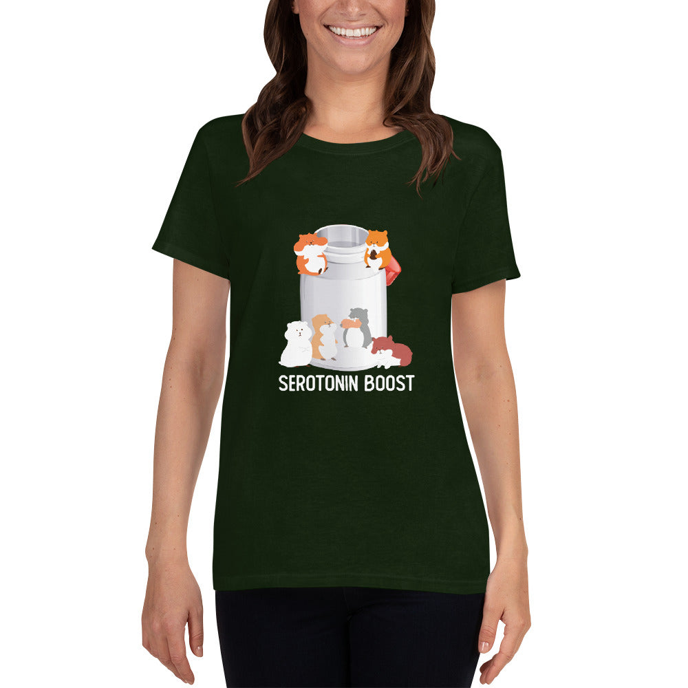 Serotonin Boost Loose Crew Neck Tee